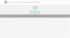Desktop Screenshot of harmonyhealthinsurance.com